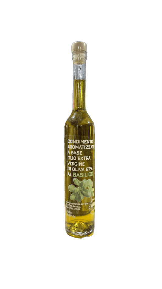 Olivenöl mit Basilikum - italianfoodexplorers
